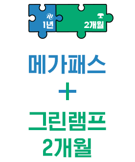 메가패스 + 그린램프(1개월)